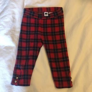 Toddler girl plaid pants